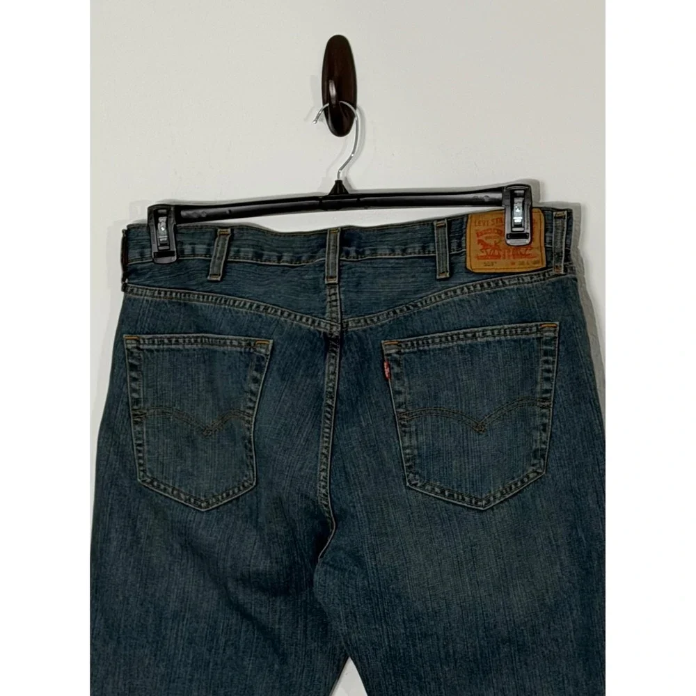 Levis 559 Relaxed Straight Jeans Mens 38x30 Blue Medium Wash WaterLess Denim